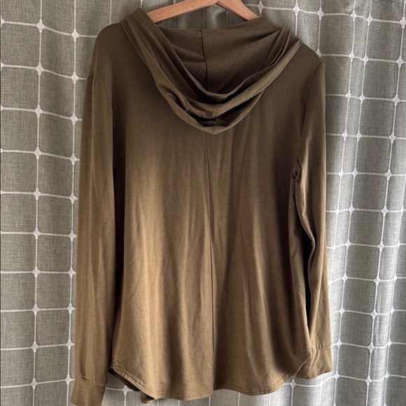 Life is Good - Olive green hooded pullover size medium - Picture 3 of 7